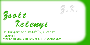 zsolt kelenyi business card